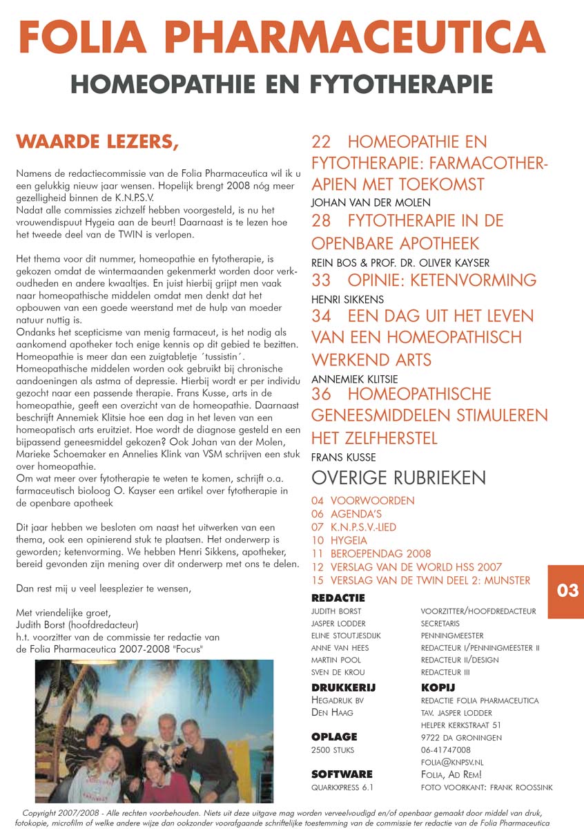 Homeopathie en fytotherapie